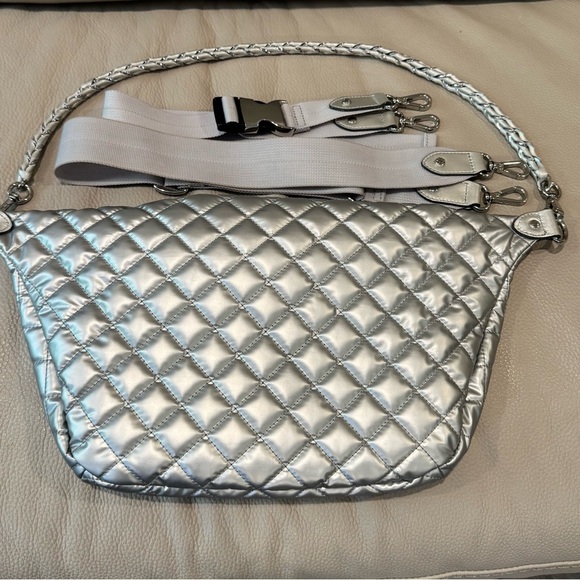 MZ Wallace Crosby Sling. Matte Silver - Picture 3 of 5